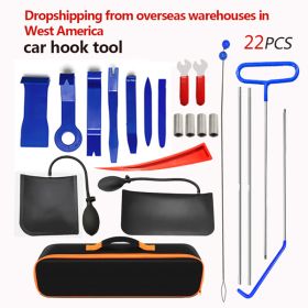 22 pcs emergency tools for car door opening with pull cord