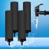 Huining 2PCS Black Water Filters for Household Water Bucket Water Filtration System Gravity Water Filter System Water Purifier Survival